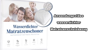 Wasserdichter Matratzenschoner Jersey-Baumwolle Anwendungsvideo