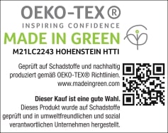 ÖKO-TEX Made in Green Zertifikat