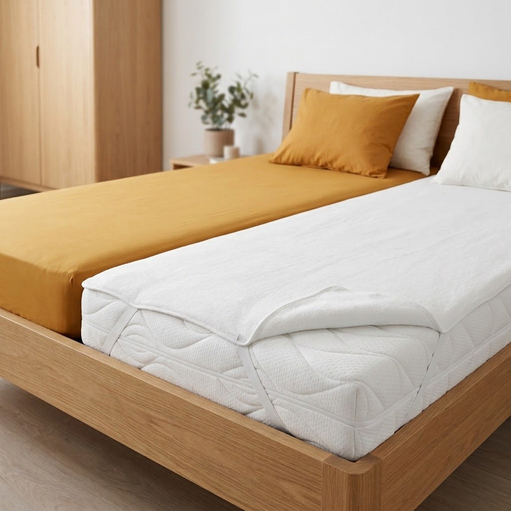 Wasserdichter Matratzenschoner aus Baumwolle von DORMISETTE mit Flanell-Oberseite, kochfest bis 95 °C